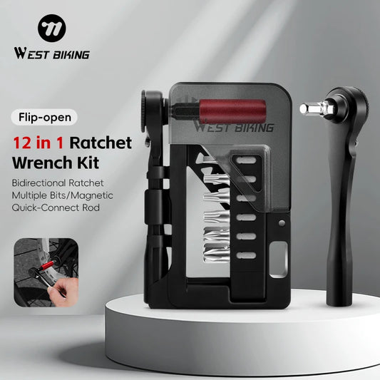 WEST BIKING Compact Bicycle Ratchet Tool Kit