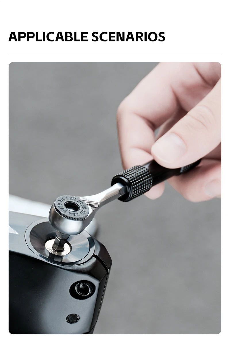 WEST BIKING Compact Ratchet & Tubeless Tyre Repair Kit