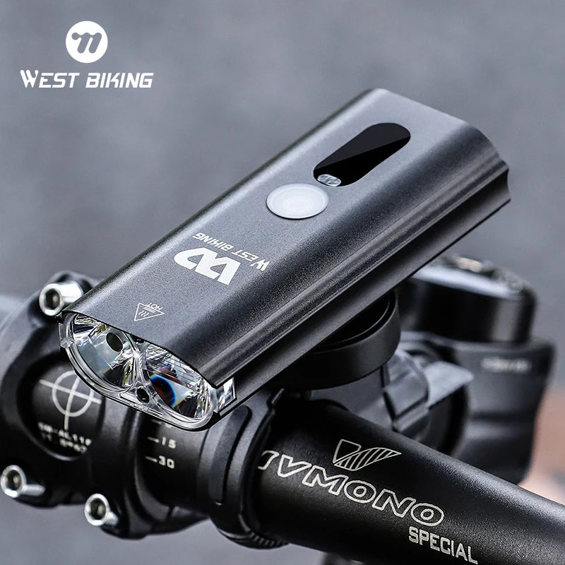 WEST BIKING Rechargeable LED Bike Front Light – 400 to 1600 Lumens