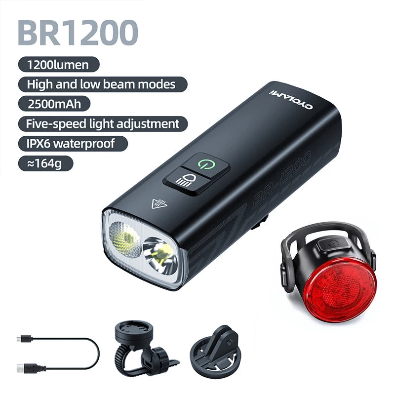 CYCLAMI BR1200 / BR2000 Rechargeable Bike Front Light