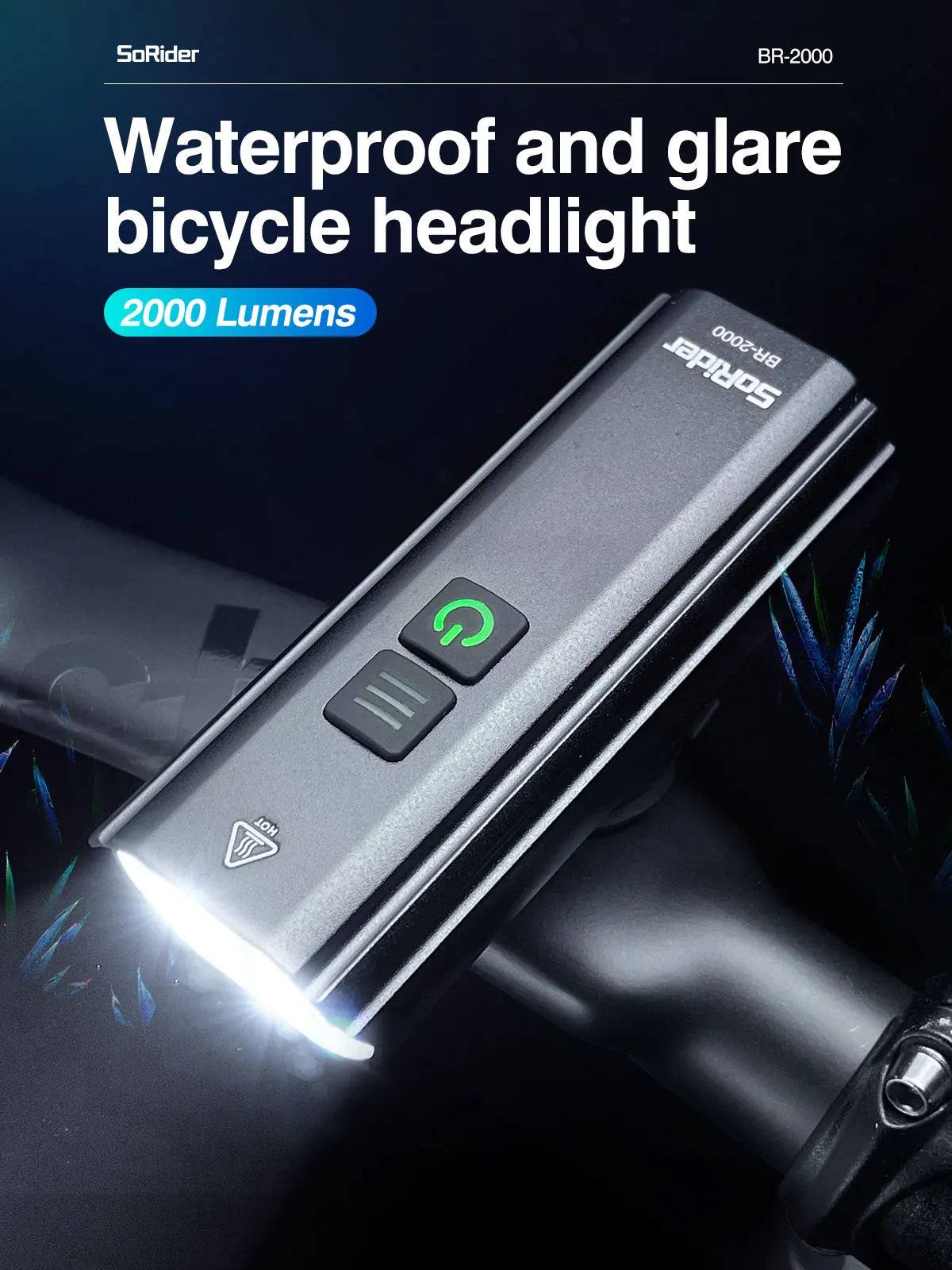 CYCLAMI BR1200 / BR2000 Rechargeable Bike Front Light