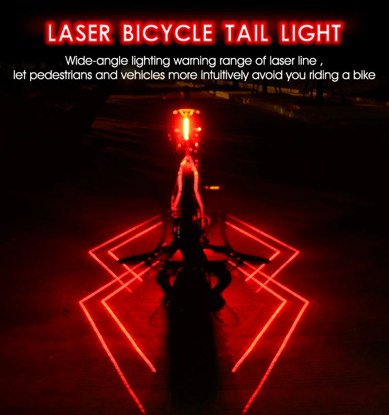 Laser Safety Rear Bike Light