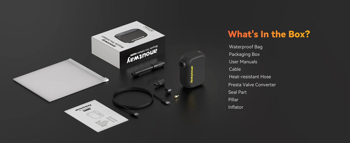 Anoutway AT1 Pro Mini Electric Bike Pump – 120 PSI