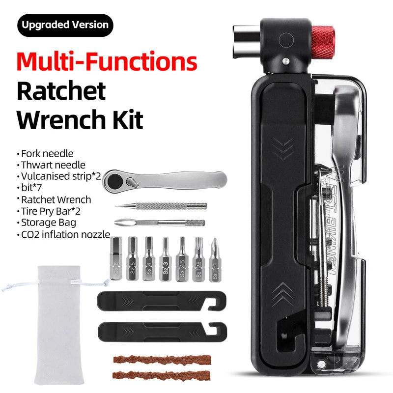 WEST BIKING Compact Bicycle Ratchet Tool Kit