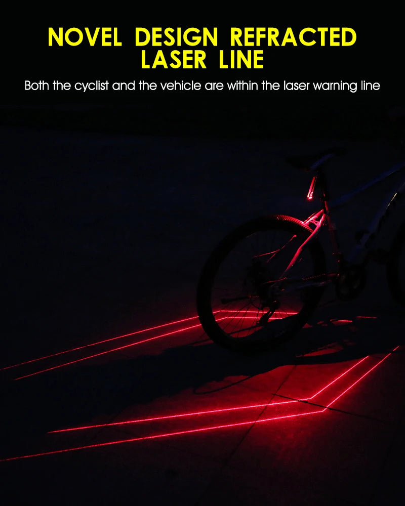 Laser Safety Rear Bike Light