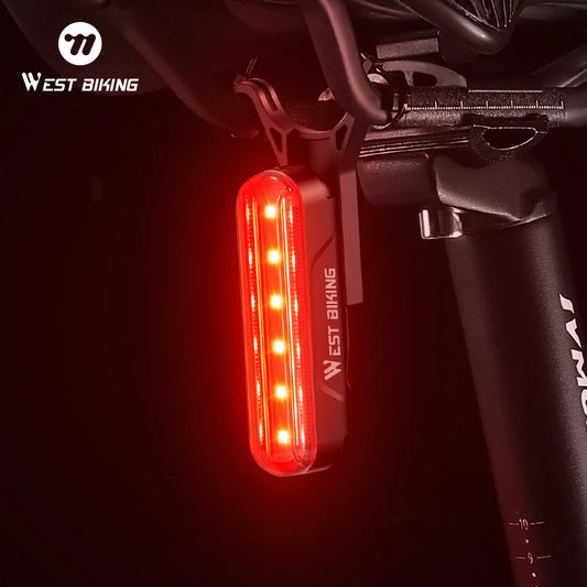 WEST BIKING LD80 Rear Bike Light – Laser & Smart Brake Sensor Options
