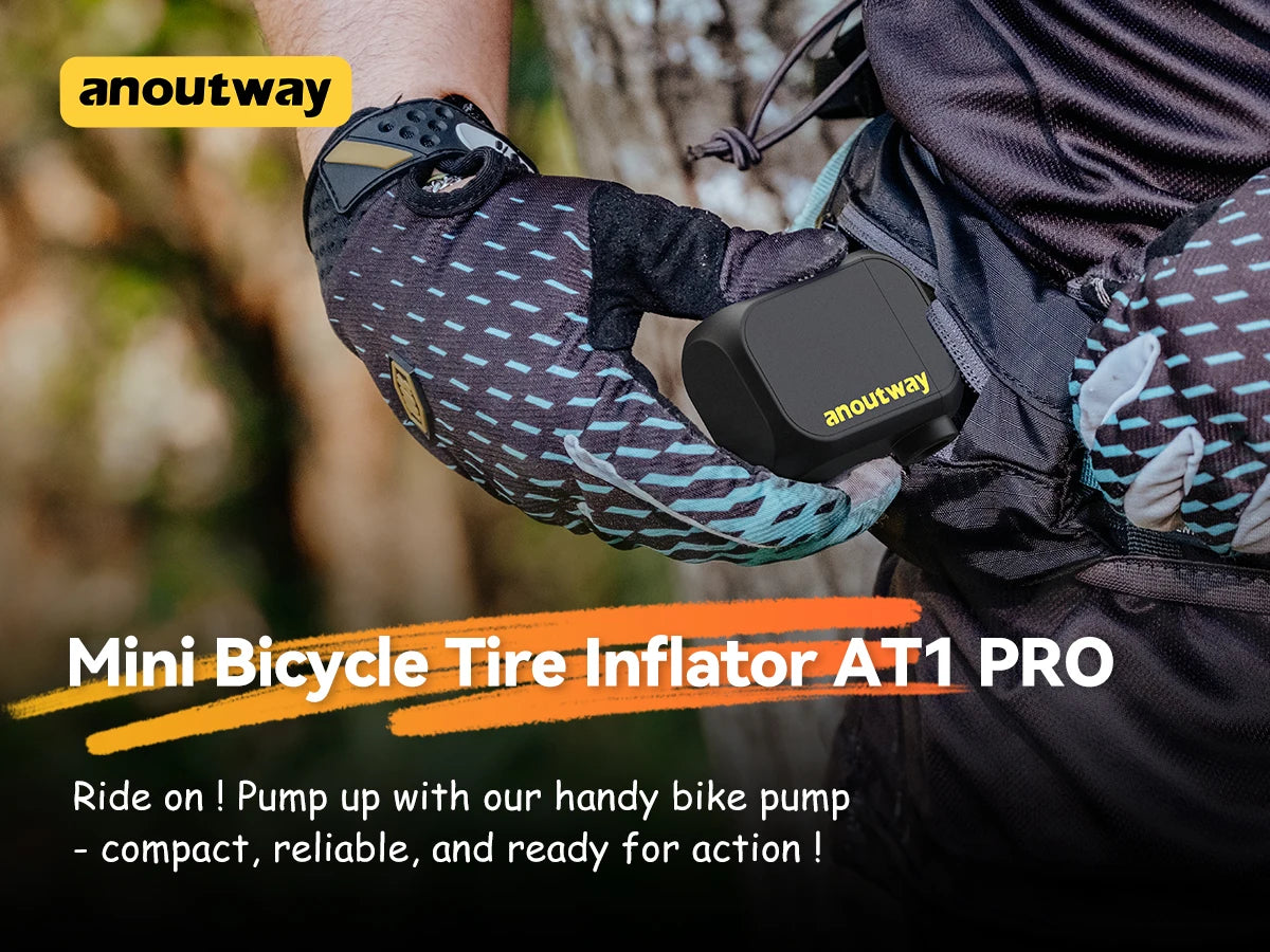Anoutway AT1 Pro Mini Electric Bike Pump – 120 PSI